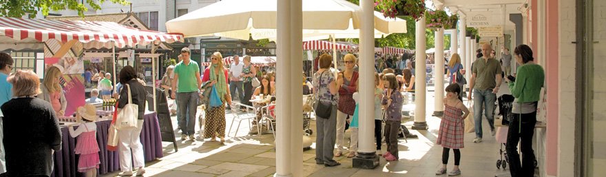 Food and Farmers Markets on The Pantiles, Tunbridge Wells